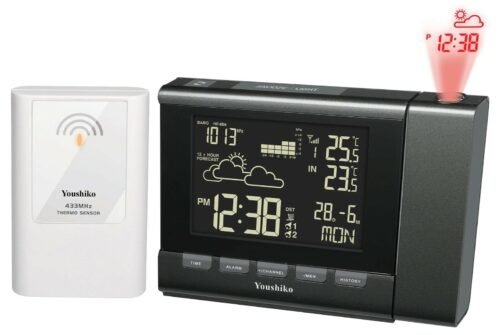 Weather Station Radio Control Projection Alarm Clock ( UK Version ) with MSF
