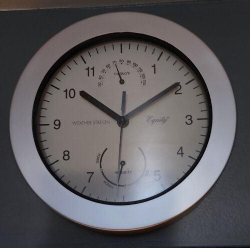 Weather Station Wall Clock