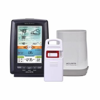 Weather Station with Rain Gauge and Lightning Detector