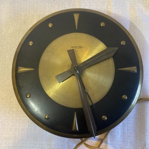 Welby Atomic Starburst Wall Clock 1960s - 7” Across