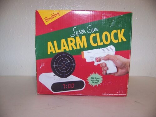 Wembley Laser Gun Alarm Clock Brand New Tested and Working