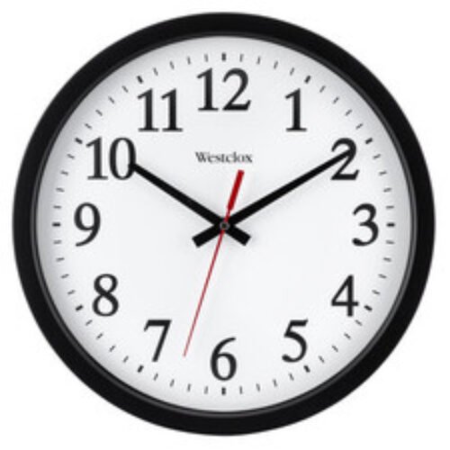Westclox 14 Round Electric Powered Office Wall Clock White
