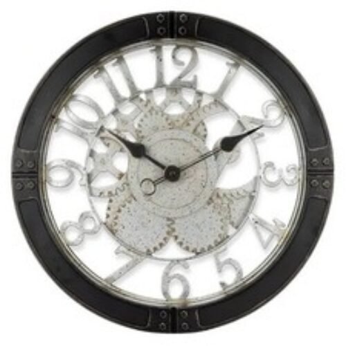 Westclox 16" Green Wooden Wall Clock with Maple Wood Trim Rustic Country Theme