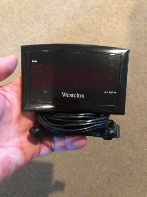 Westclox 2.25 in. Black Alarm Clock Digital