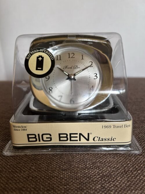 Westclox Big Ben Classic Alarm Clock 1969 Travel - New in Box NOS