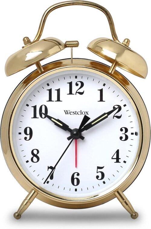 Westclox Big Ben Loud Alarm Clock for Heavy Sleepers Twin Bell Vintage Gold