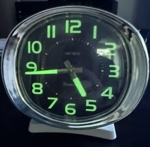 Westclox Big Ben Wind Up Alarm Clock USA Hollywood Regency Glow In Dark Tested