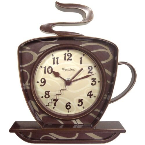 Westclox Coffee Time 3-D Wall Clock Mug Analog Kitchen Home Decor New