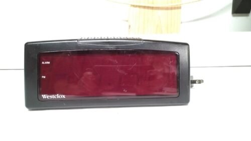 Westclox Digital Alarm Clock Model 22705 Large Red LED Display