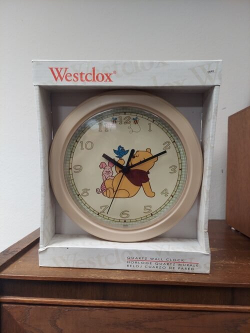 Westclox Disney Winnie The Pooh Quartz Analog Wall Clock Pooh Piglet New NIB NOS