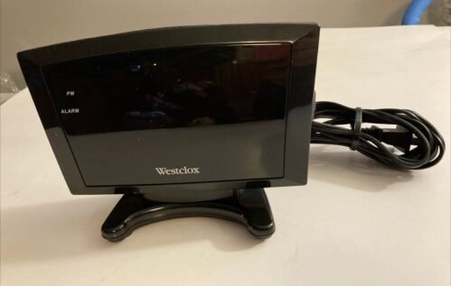 Westclox Large Digital Display Black Alarm Clock Tested Model 70028