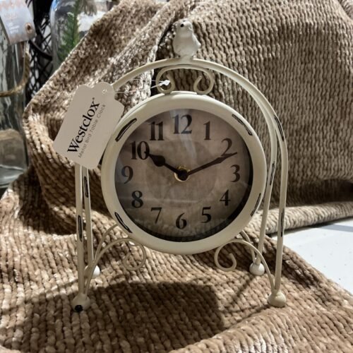 Westclox Metal Bird Table Clock