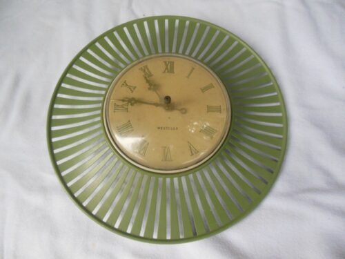 Westclox Orbit Electric Wall Clock 12” 60s MCM Retro NOT Working