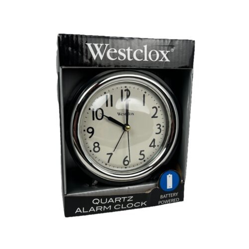 Westclox Quartz Battery Operated Vintage Style Analog Alarm Clock New In Box
