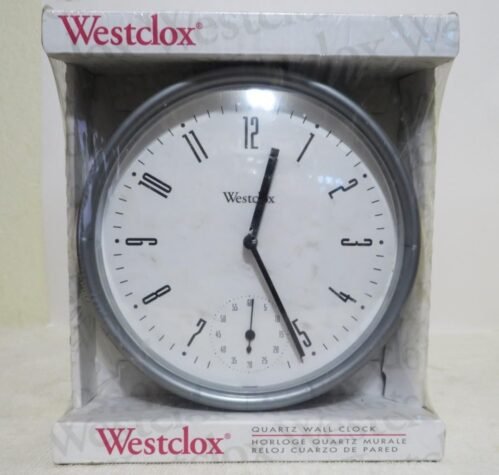 Westclox Quartz Wall Clock with Seconds Hand Model 41004 Shelby