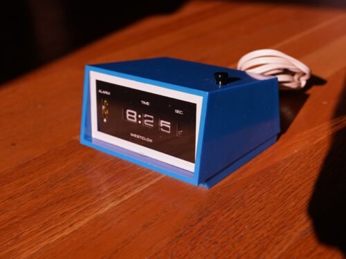 Westclox Roll Flip Clock Alarm Clock