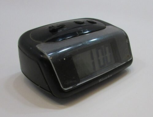 Westclox Vintage 1990s Battery Digital Travel Alarm Clock Lighted Snooze FREE SH