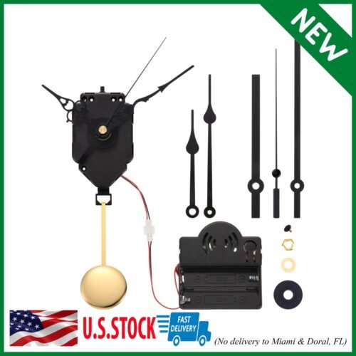 Westminster Chime Quartz Pendulum Clock Movement Wall Hand Mechanism Repair Kit