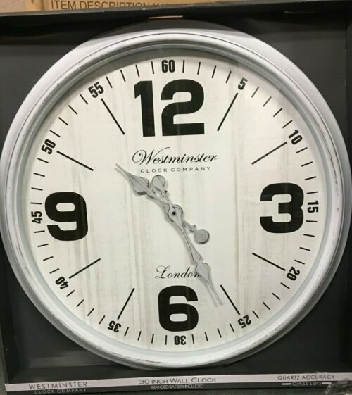 Westminster Clock Company Oversized 30" Wall Clock FAST FREE SHIPPING