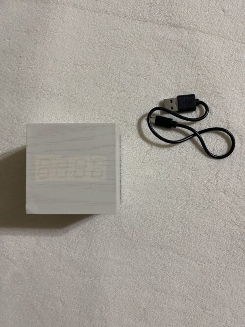 White Cube Clock