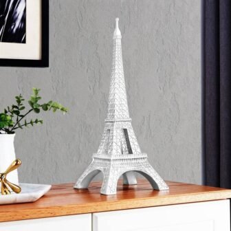 White Eiffel Tower Statue