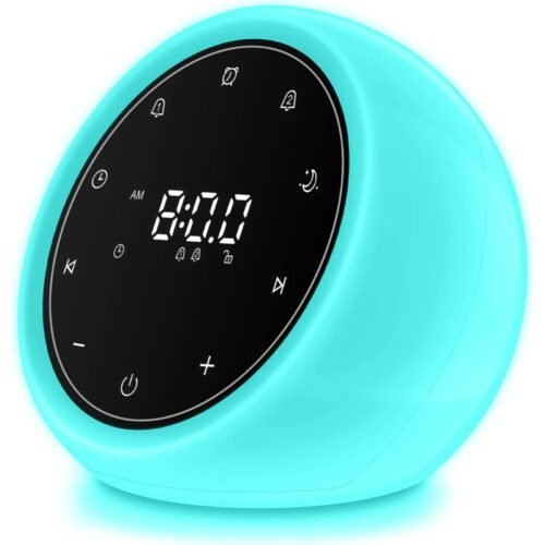 White Noise Machine with 2 Alarm Clock, 20 Soothing Sounds, 7 Color Night Lig...