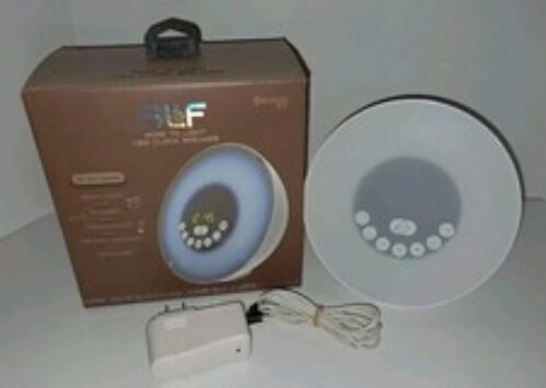 White Noise Nature Sounds Alarm Clock Sleep Speaker Bluetooth Works!