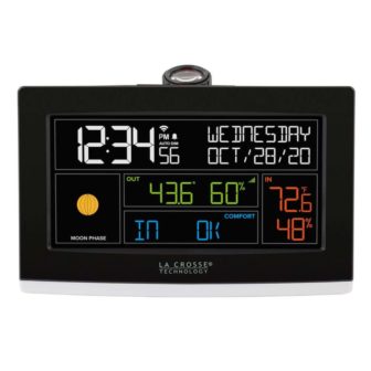 Wi Fi Projection Alarm Clock with Outdoor Temperature and Humidity and Remote Home photo Wi Fi Projection Alarm Clock with Outdoor Temperature and Humidity and Remote Home photo