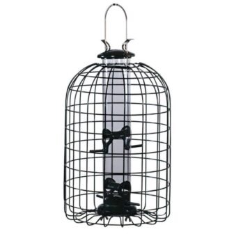 Wild Bird Caged Tube Bird Feeder (4-Ports)