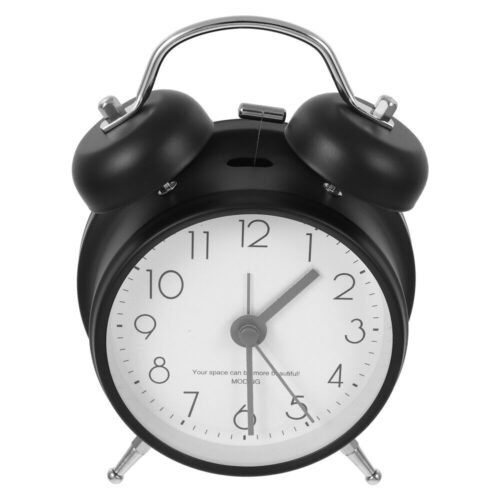 Wind up Clock Old Fashioned Alarm Silent Vintage Mute Clocks