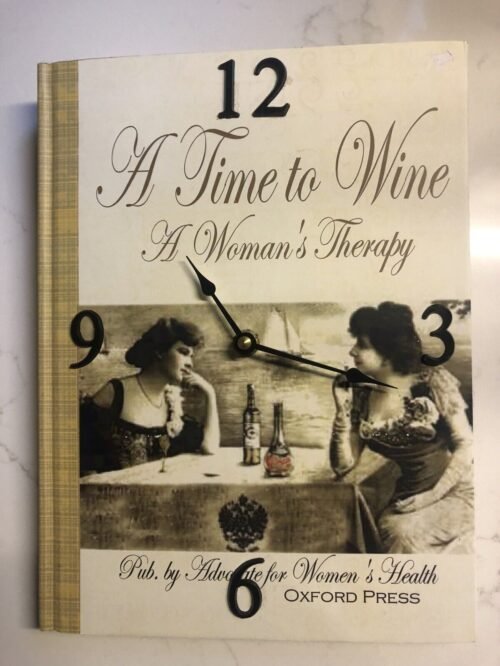 Wine themed wall clock. AA Battery Included. Never Used. Clock Works