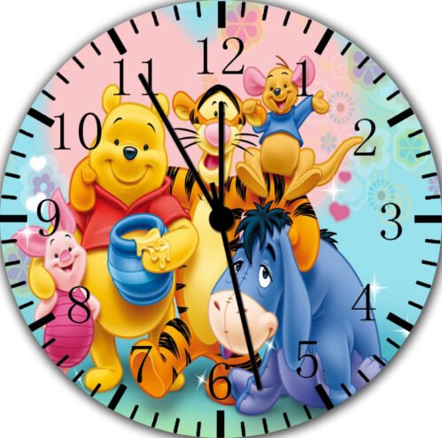 Winnie The Pooh Frameless Borderless Wall Clock Nice For Gifts Decor F87