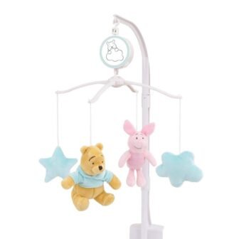 Winnie the Pooh Hello Sunshine Nursery Musical Mobile with Plush Winnie the...