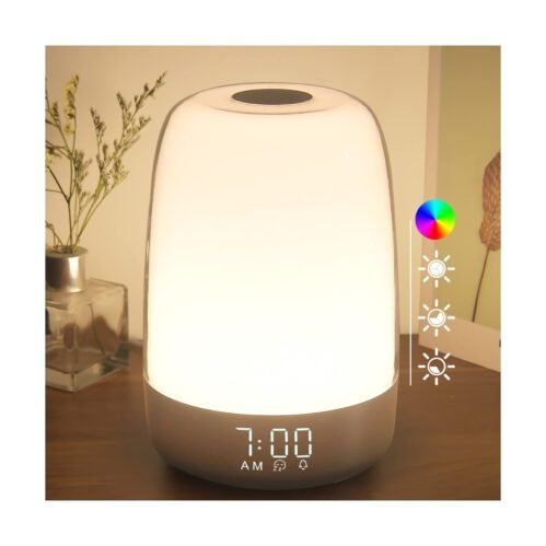 winshine Touch Wake Up Night Light with Sunrise Simulation Alarm Clock, 3 Way...