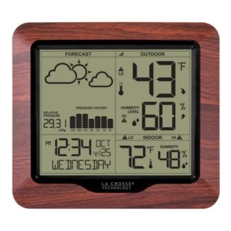 Wireless Backlight Digital Forecast Station with Pressure History and Graph