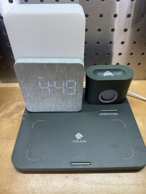 Wireless Charging Station / Dock - Apple Compatible - Alarm Clock & Night Light