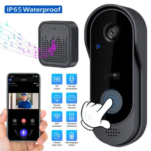 Wireless Smart video doorbell WiFi Tuya security camera doorbell Phone doorbell