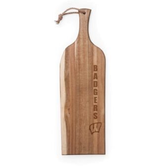 Wisconsin Badgers Artisan Acacia Wood Serving Plank