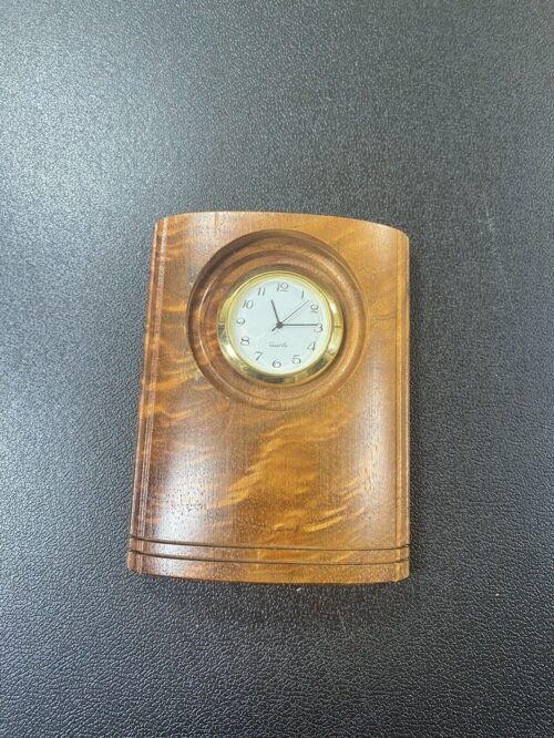 Wood block clock. Perfect Desk Decor. Amazing Condition. Ships Free!