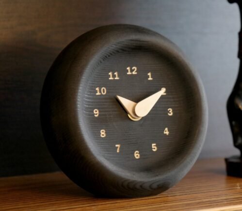 Wood Desk Clock; Decorative Wooden Clock; Wood Clock; Handmade Desk Clock