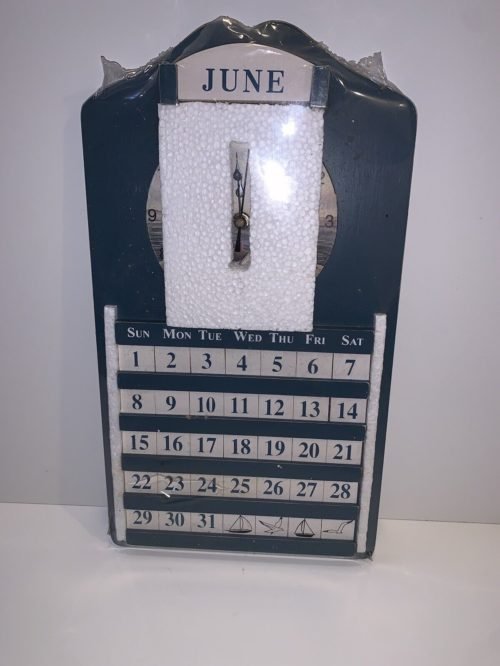 Wooden Calendar Clock