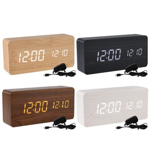 Wooden Digital Alarm Clocks For Bedrooms Desk Digital Alarm Clock Desk skilful