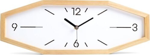 Wooden Retro Wall Clocks, 18 Inches Square Clocks Rectangular Primary Color