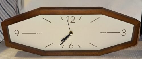 Wooden Retro Wall Clocks 18 Inches Square Clocks Rectangular Wall Clock Batte...