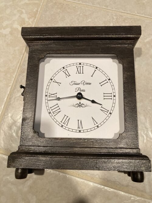 Wooden Tabletop Clock