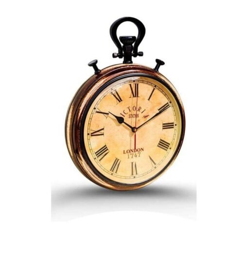 Wooden Wall Clock Big Size Clock 15 inch Vintage Look Handmade Clock Home Office