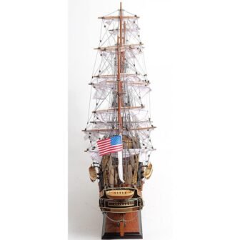 Wood Hand Painted Boat Decorative Sculpture