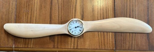 Wood Propeller Clock 26”