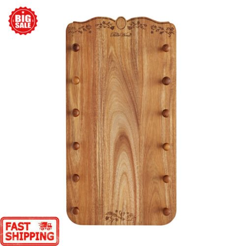 Wood Rolling Pin Rack Racks Shelf Wall Hanging Kitchen Dining Durable Beautiful