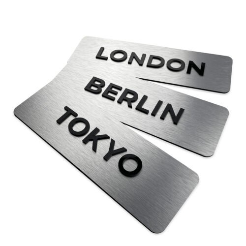 World Time Clock Sign - Time Zone Clocks Signs, The Timezone Signage, Wall Plate